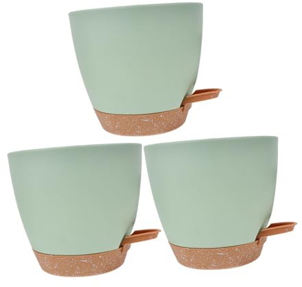 Toddmomy 3piezas Maceta De Autorriego Automática Macetero Desmontable para Suculentas Jardín Interior y Exterior Sistema De Riego Inteligente