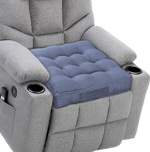DAWNTREES Premium Booster Seat Cushion -50x50x8cm Thick Support Pad for Armchairs, Dining Chairs, Cars & Sofas - Ideal for Pregnancy & Post-Operative Recovery - Gray-Blue Color