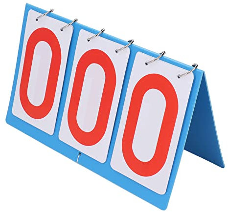 FRELEAN 3 Digit Flip Scoreboard | Portable Score Keeper for Volleyball/Basketball/Table Tennis | Lightweight & Sturdy Plastic | Easy to Read Numbers on Both Sides