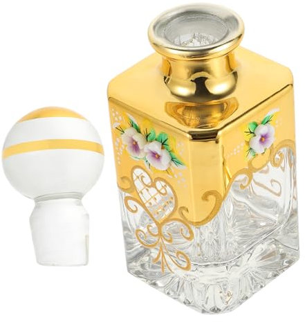 FRCOLOR Bouteille de Vintage Verre Également Rechargeable de Flacon Élégant pour Décoration de Table et Stockage Pratique