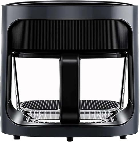Freidora de Aire sin Aceite 6L con Ventana Visible, Air Fryer con Pantalla LED Táctil, 7 Menús, Temperatura Regulable, Cesta de Vidrio, 1200W