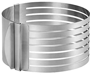 Maigridy Stainless Steel Cake Slicing Accessories for Cutting Layers-Adjustable Slicer-Mold Baking Tool for Kitchen Leveler-Slicer Adjustable Bread Cutter