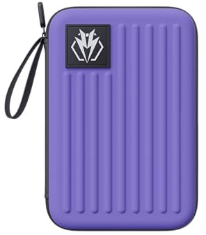 Lavishio Dart Case,Darts Carrying Case Holds 6 Darts and Extra Accessories,Protective EVA Material,Built-In Storage Tubes and Pockets for Flights, Tips, Shafts ect (purpple)