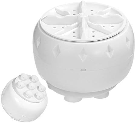 Lavatrice a turbina – Lavatrice portatile ad ultrasuoni, leggera e a basso | rumore, unità di lavaggio compatta con cavo USB per piccoli vestiti, biancheria intima, viaggi, dormitorio, hotel, bagno