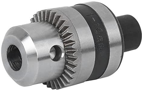 RASTKY Portabrocas Eléctrico con Llave, Portabrocas con Clamp/Holder de 3 Mordazas, Tamaño de 1,5 a 10 Mm, Fijo que Ahorra Mano de Obra para Máquina Pulidora, Ideal para Taladrar, Esmerilar y Pulir