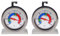Termómetro para frigorífico y congelador, paquete doble para monitorear la temperatura del refrigerador, acero inoxidable, congelador y refrigerador