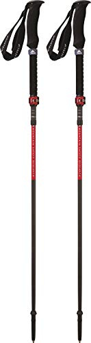 MSR DynaLock Ascent Foldable Carbon Backcountry Trekking Poles, Large Black