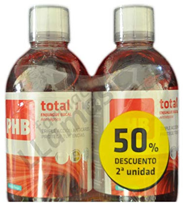 PHB COLUTORIO Total Plus Pack 2 X 500ML 50% Segunda Unidad