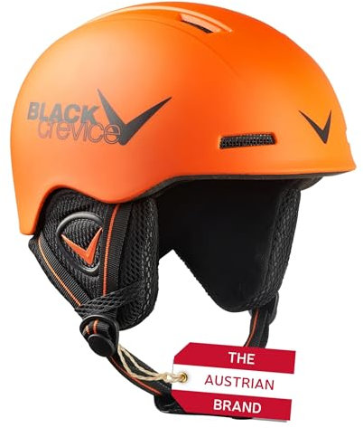 Black Crevice Kinder Skihelm Stubai, BCR143819 (Orange/Schwarz, 48-52 cm)