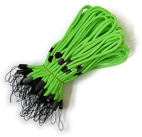 trage.band® dragonne courte réglable pour poignet, vert néon