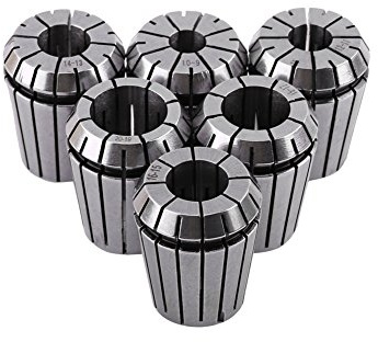 Tyenaza Set di pinze ER32, 6 pezzi Mandrino a pinze ER32, set di pinze a Molla Mandrino CNC Pinza per Incisione pinza ER-32 da 10-20 mm per Macchina per Incidere CNC e Utensile per Tornio di Fresatura