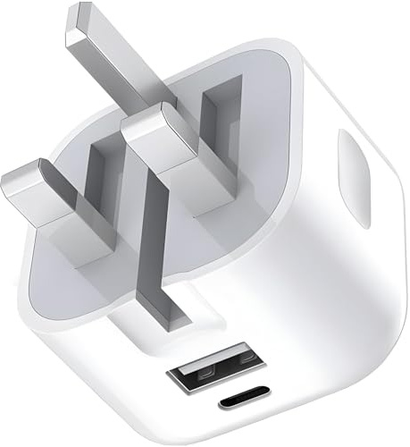 For iPhone 17 16 15 Charger, 20W Fast Charger Plug For iPhone 17e/17 Pro | 17 Pro Max/Air/16/16 Plus/16Pro Max/15/15 Plus/15Pro/15Pro Max//14/14Pro/14Pro Max/14+/13/13Pro/iPadPro/Air (WHITE)