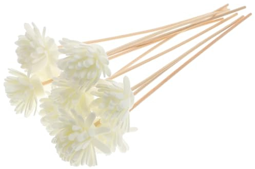 COHEALI Lot de 10 Bâtons Diffuseurs en Rotin Naturel Chrysanthème 22Cm pour Diffuseur D'Huiles Essentielles sans Flamme Décoration Intérieure Salon Bureau Maison
