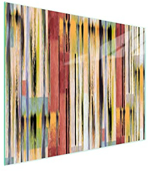 DarHaus Planche à découper en verre 52 x 30 cm | Bois, Coloré