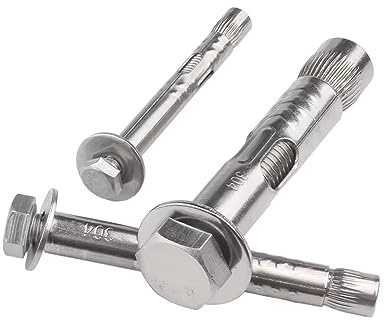 SYDARSYN Betonschrauben Dehnschraube Edelstahl Ankerschraube für Beton Ankerbolzen Betonanker M6x50mm (5 Stück)