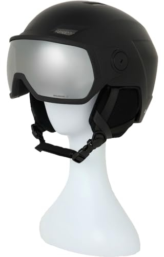 Salomon Herren Pioneer Lt Visor Skihelme, Black, L