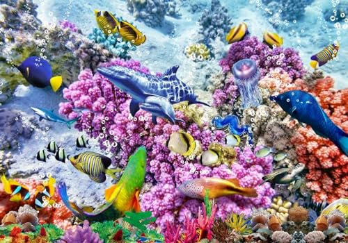 Fototapete Schlafzimmer Kinderzimmer 3D Tapeten 3D Effekt Wohnzimmer Unterwasserwelt Koralle Meereslandschaft Wal Wandposter Xxl Waterfall Weiß Grau Blumen Wald Natur Mustertapete