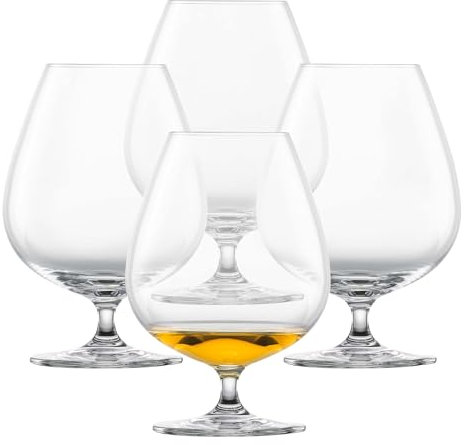SCHOTT ZWIESEL Vasos de coñac XXL Bar Special (set de 4), copas refinadas para coñac, cristal Tritan apto para lavavajillas, fabricado en Alemania (art. nº. 123633)