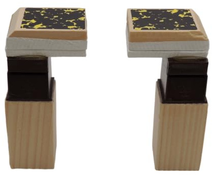 KD89 Kompletter Faltenbalg für Kuckucksuhr, Größen von 65 mm bis 120 mm, Korpus und Zwickel aus Holz, paarweise verkauft (65 mm)