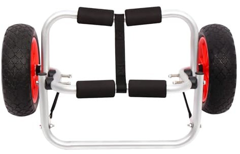 HLLZZPDCO Carro Kayak Carro for Canoa, Carro de Transporte for Kayak, Carro de Transporte for Canoa Plegable for Kayak, for Transportar su Kayak, Canoa y Barco