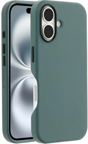 OtterBox Symmetry Cactus Leather MagSafe Hülle für iPhone 16, Grün