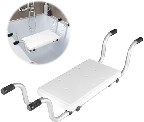 Neulriscn Bath Seat for Adults Elderly, Non-Slip Suspended Bath Seat for Disabled or Injured, Adjustable Over the Bathtub Board Transfer Bench Board, Shower Stool Bathing Aids for Broken Leg