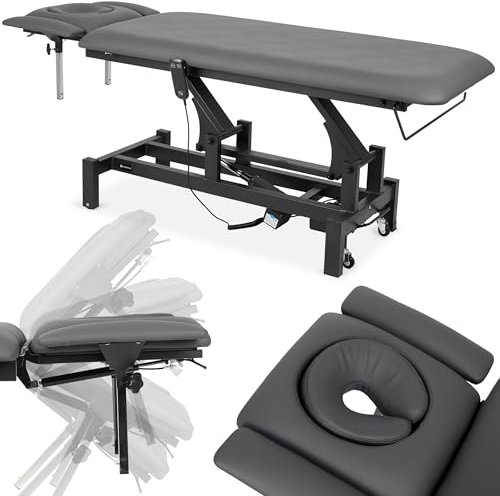 HABYS Fortis 4 Ergo elektrisch | 4-Segmente Massageliege Rehabilitationsliege | Kosmetik & Physiotherapie | Höhenverstellbar | 192 x 68 cm | grau