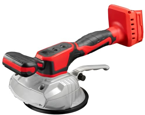 Strumento vibrante senza fili per piastrelle con manico ergonomico, 5 ventose, compatibile con batterie da 18 V