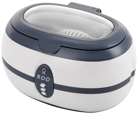 VGT-800 Nettoyeur à ultrasons pour bijoux et lunettes 600 ml Réservoir 40 kHz