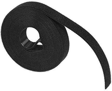 TPFNet Premium 3er Pack Klett-Kabelbinder | 4m lang | schwarz | Klettband - Rolle | Kabelkanal | frei zuschneidbar und wiederverwendbar | mit praktischem Klettverschluss | vielseitig einsetzbar