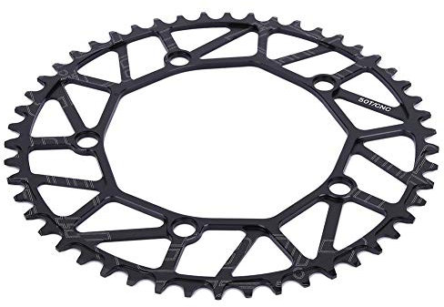 Fahrradkettenblatt 9-Gang-Kettenblatt BCD 104mm Fahrradkettenblatt Fahrradkettenblatt Fahrradkettenblatt 44T Fahrradkettenblatt Aluminiumlegierung Fahrradkettenblatt schmales breites Kettenblatt(50T)