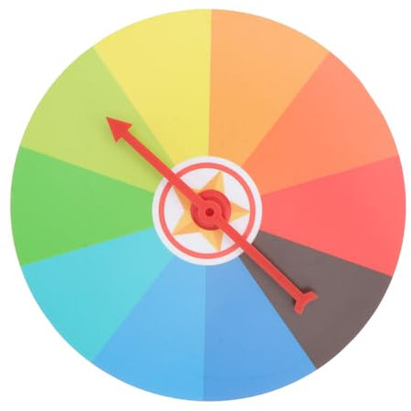 1 Satz Glücksrad zum Drehen Lotterie Rad Partyspiel Lotteriespiele Kinderspiel DIY Rad Pädagogisches Spielzeug Game Drehen Platte Wandpreis Rad für Party Bunt