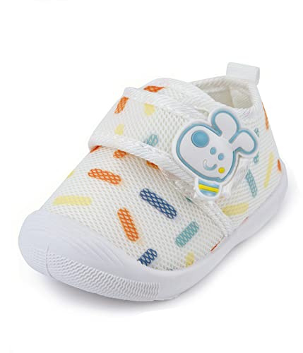 WILLFUN Toddler Squeaky Shoes Baby Boy Girl First-Walking Sneakers Infant Soft Sole Little Kid Trainers for 0-3-Year-old First Walkers(3 Toddler)