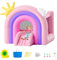 VEVOR Castello Gonfiabile, Trampolino per Casetta da Gioco per Interni/Esterni, Castello Gonfiabile per Bambini con Ventilatore, Scivolo, Borsa di Stoccaggio, Castello Gonfiabile 280x230x230 cm