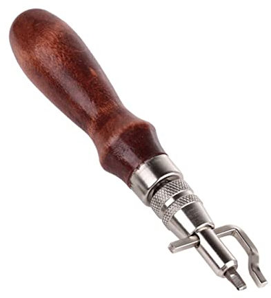 Hohopeti Leather Trencher Groover and Blank Holder for Leathercraft Multi-Function Leather Tools Kit for Working