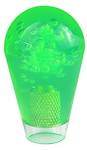 SEIWEI Grün Rocker Ball Top Ersatzgriff Arcade-Spiel Ersatzzubehör Ellipsen-Oval-Joystickkopf für Kranmaschinen, Challenge-Maschinen