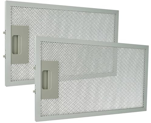vhbw 2x Filter Metallfettfilter kompatibel mit Klarstein Lorea, Lorea 60, Lorea 90, 10028655, 10030099 Dunstabzugshaube, Aluminium