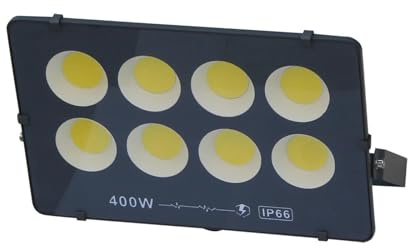 Faretto a LED Luci LED Proiettore LED 400W Proiettore LED 500W 600W COB IP66 Proiettori for esterni impermeabili per giardino, cortile, garage, strade(Warm White,500W)
