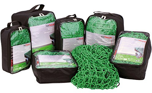 Robustes Anhängernetz zur Ladungssicherung 2,5 x 4,5 m, Netz für Anhänger, PKW, Containernetz, grün, weitere Größen vorhanden