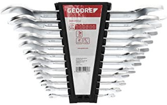 GEDORE red Doppelmaulschlüssel Satz, Set 12-teilig, SW 6-32 mm, metrisch, lang, Schraubenschlüssel Set, R05105012
