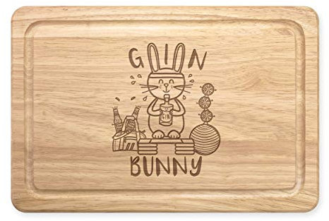 Gin Lapin Rectangulaire Planche à Découper en Bois