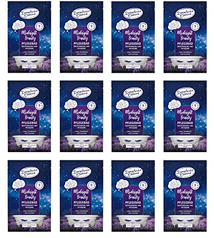 12er Pack Dresdner Essenz Pflegebad Midnight Beauty 12 x 60 g Badezusatz vegan