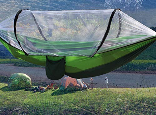 Camping-Hängematte mit Moskitonetz – ultraleichte Outdoor-Reisehängematten für 2 Personen für Camping, Wandern, Rucksackreisen
