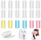 20 Rouleaux de Papier Thermique pour Petites Imprimantes Photo et Appareils Photo pour Enfants, 14 Blancs et 6 Colorés de Papier pour Mini-Imprimantes, Papier pour Imprimante Thermique (57 x 25 mm)