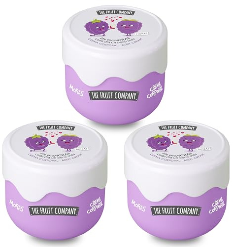 The Fruit Company - Crema Corporal Moras Efecto Seda con aceite de aguacate. Fórmula vegana y cruelty free. 200 ml (3 uds.)