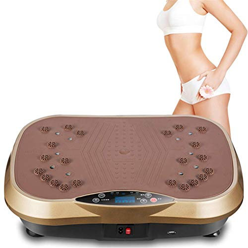 JDSHFEN Entraîneurs vibrants Fitness Body Shaper Machine à Plaque vibrante 3D Plaque vibrante Musique Puissance à Distance pour l'exercice d'entraîneur de Gymnastique à Domicile