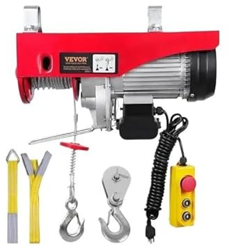 Paranco elettrico Paranco elettrico da 200-800 kg con telecomando cablato/wireless Gru di sollevamento a cavo Verricello per ascensore per garage per auto per barche Paranco a Leva Elettrico(Wireless