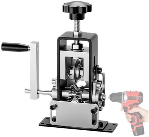 Manual Cable Stripping Machine, Hand Crank or Electric Drill Powered, Portable Wire Stripper Machine, Wire Stripper for 1-25 mm Copper Cable Recycling