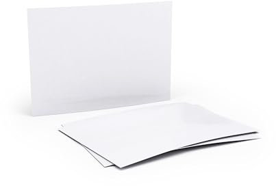 Blanko Postkarten DIN A6 (100 Stück) Unbedruckte Karten zum Selbstgestalten, Beschriften oder Bedrucken Weiß (14,8cm x 10,5cm)