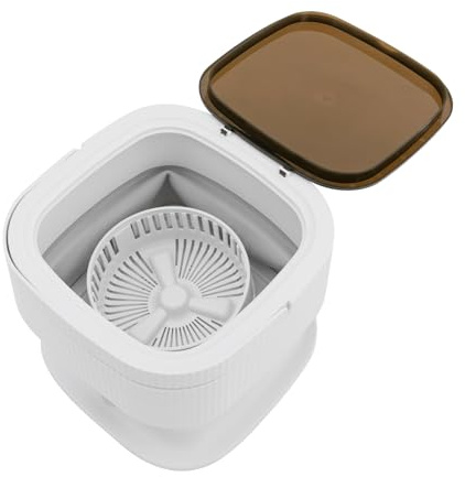 Mini Lavatrice Portatile con Centrifuga Pieghevole 10L, 3 Modalità di Lavaggio, Lavatrice Portatile per Biancheria Intima, Calzini, Campeggio, Viaggi e Dormitori